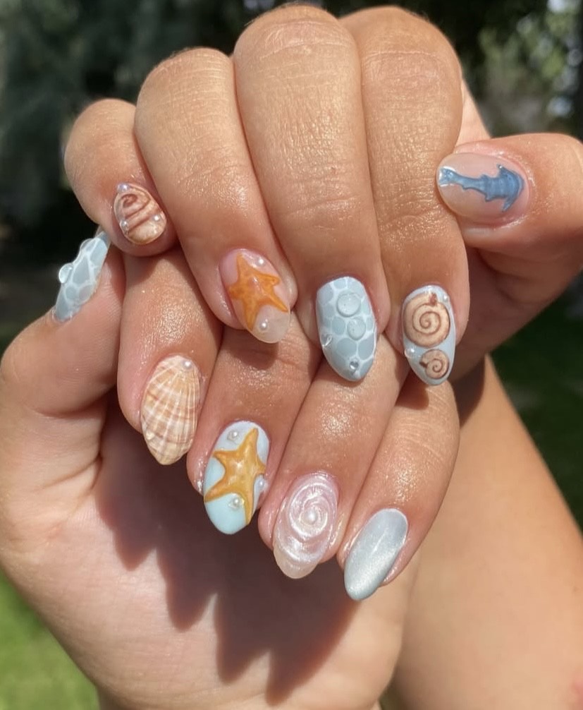 Realistic Seashell Embellishments Realistic Seashell Embellishments — Beach Nails 2027