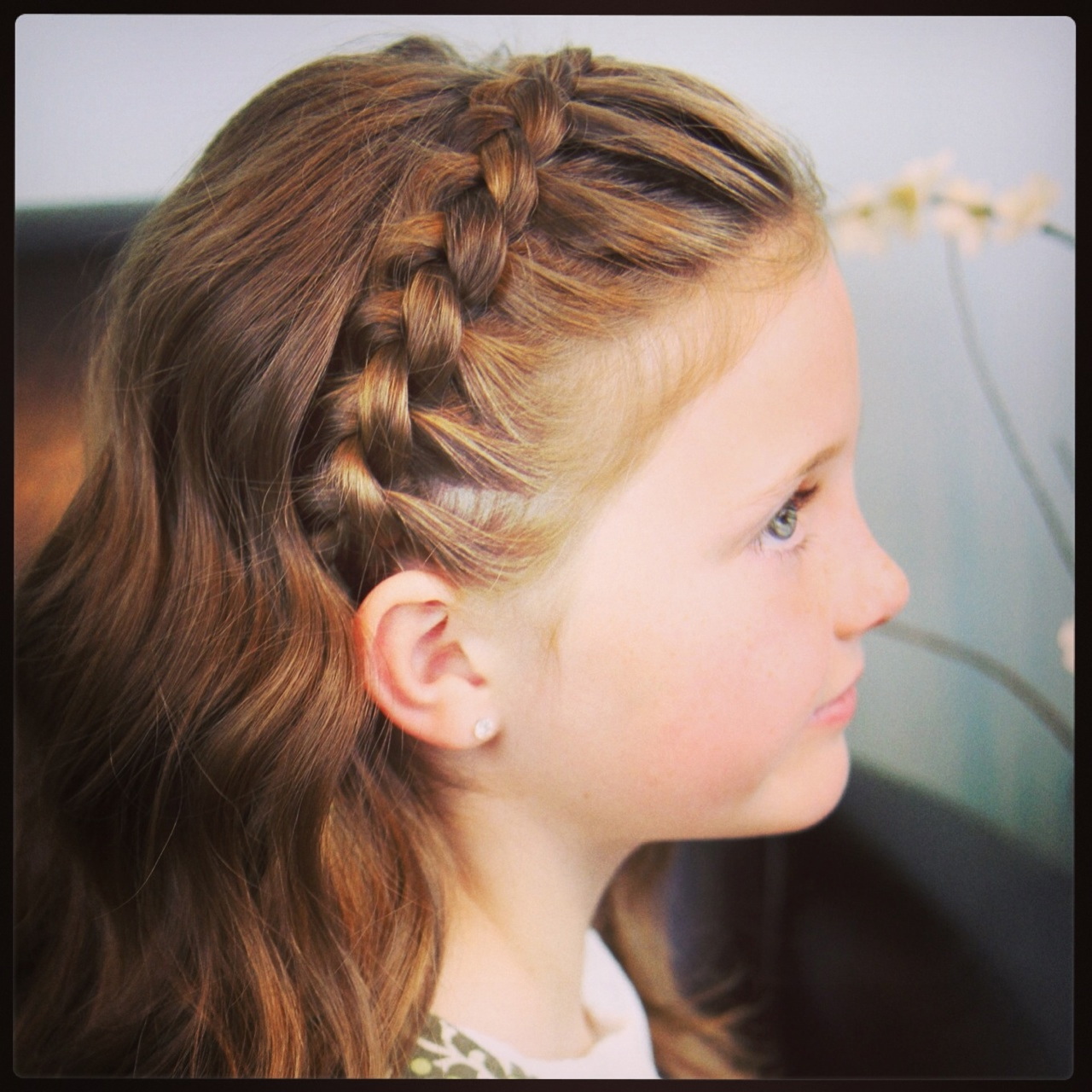 Long Waves With Side Accent Braid Long Waves With Side Accent Braid — Sweet 16 Hairstyles 2027