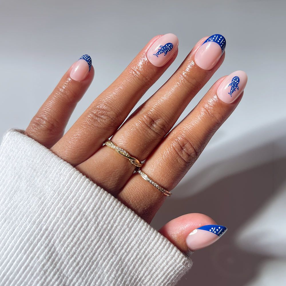 Blue And Nude Visual Idea Blue And Nude Visual Idea — Nails 2027 for Wide Nail Beds