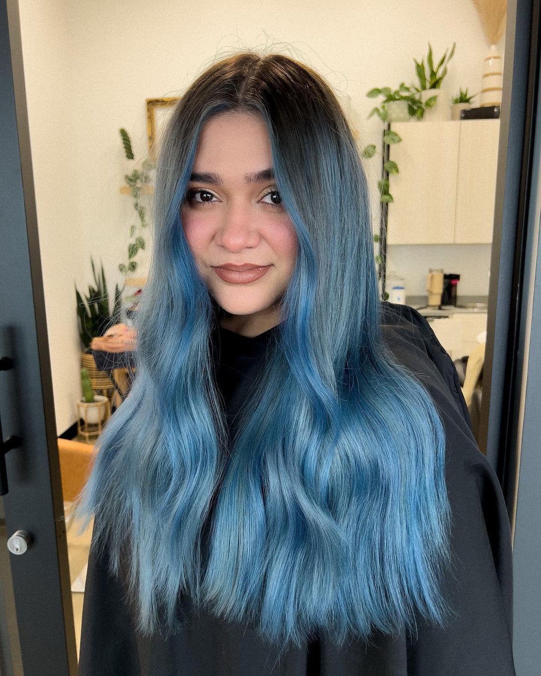 Dark Brown Base With Sky Blue Highlights Visual Idea Dark Brown Base With Sky Blue Highlights Visual Idea — Sky Blue Hair 2027