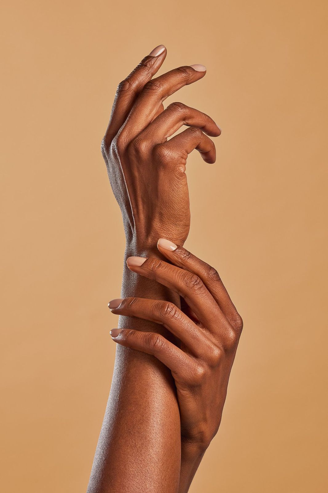 Solid Color Visual Idea Solid Color Visual Idea — Nude Nails 2027 for Mature Hands