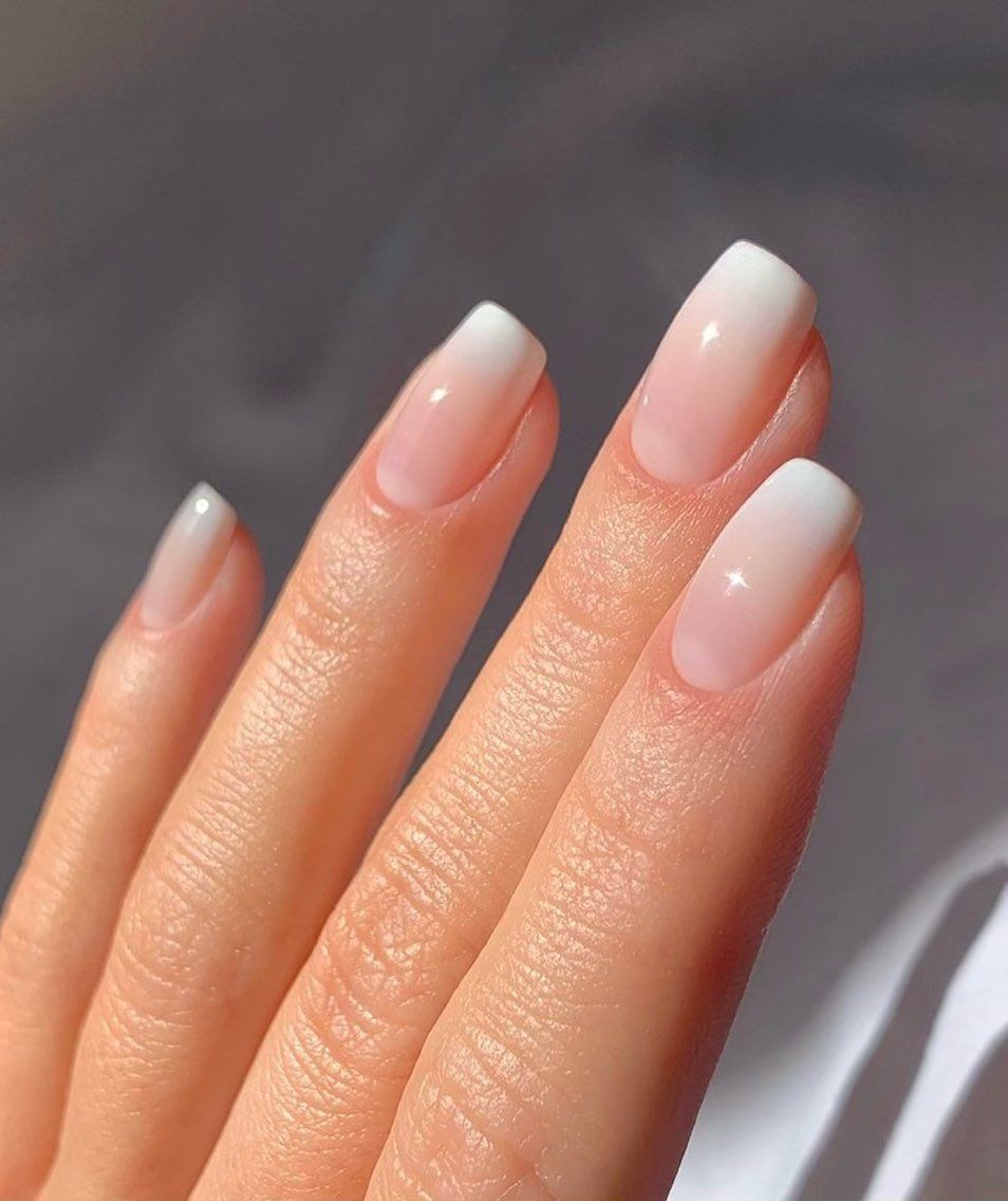 Subtle Ombre French Tip Almonds Subtle Ombre French Tip Almonds — French Ombre Nails 2027
