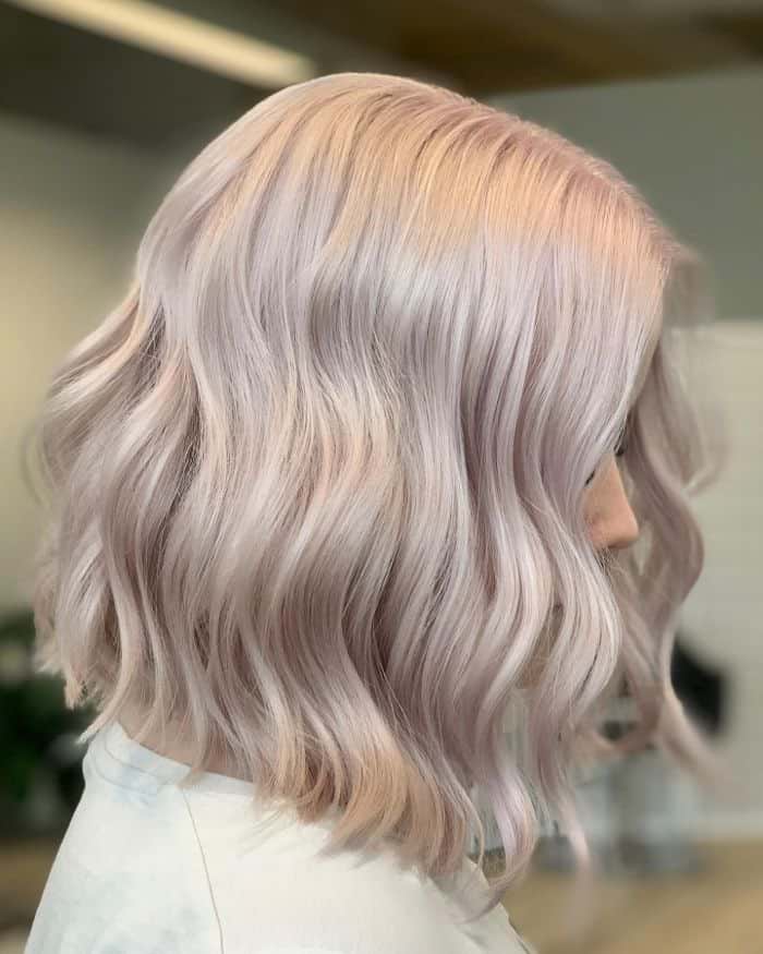 Wavy Bob With Pink Undertones Wavy Bob With Pink Undertones — Trendy Haircuts 2027