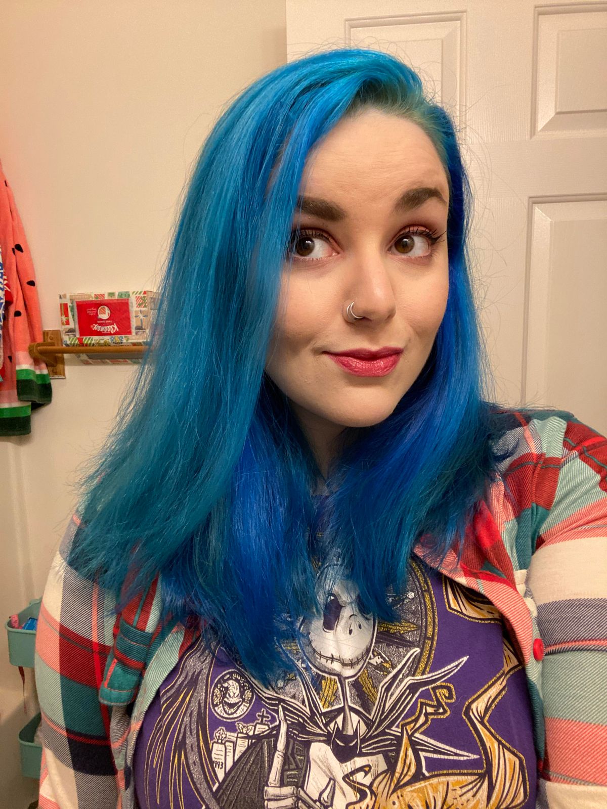 Mid-Back Layers in Sky Blue with Highlights Mid-Back Layers in Sky Blue with Highlights — Sky Blue Hair 2027