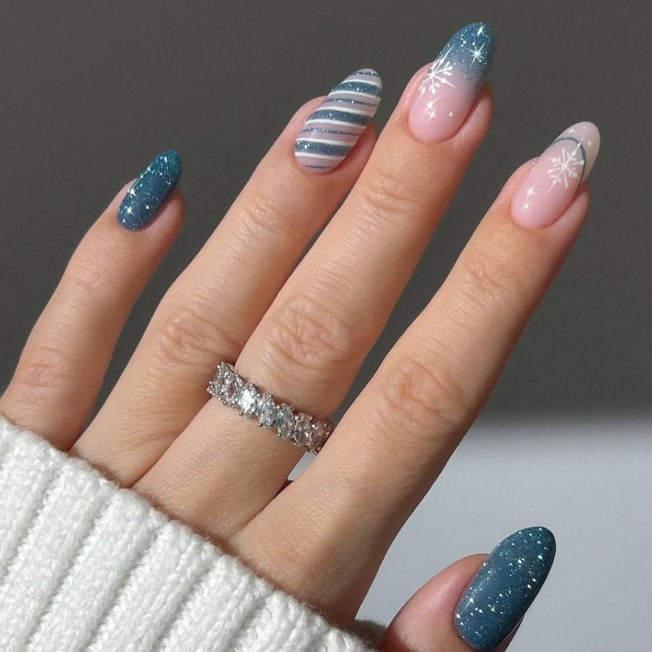 Winter Visual Idea — Winter Ombre Nails 2027