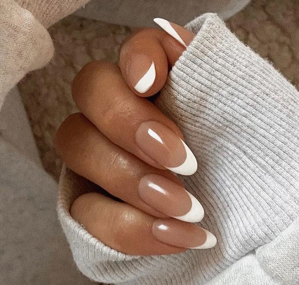 Medium Almond Classic French Medium Almond Classic French — Nails 2027 for Wide Nail Beds