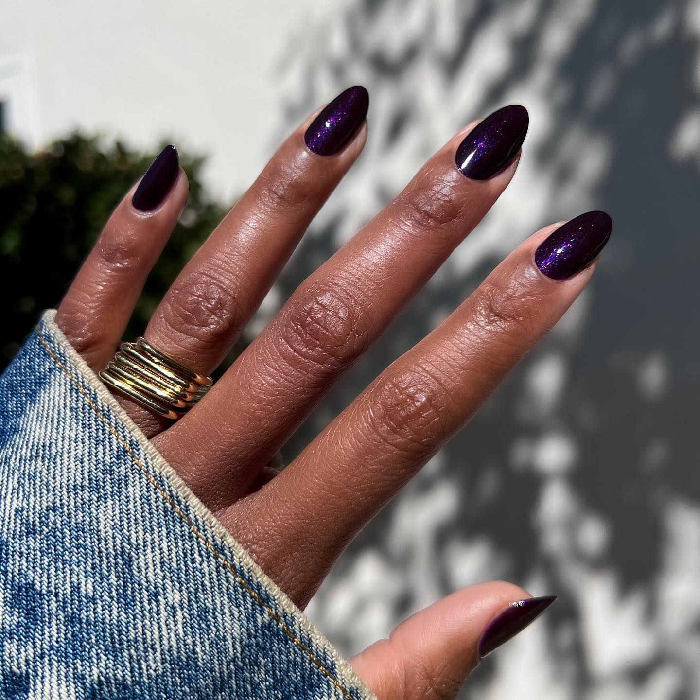 Deep Plum Velvet Cat Eye Square Nails Deep Plum Velvet Cat Eye Square Nails — Plum Nails 2027
