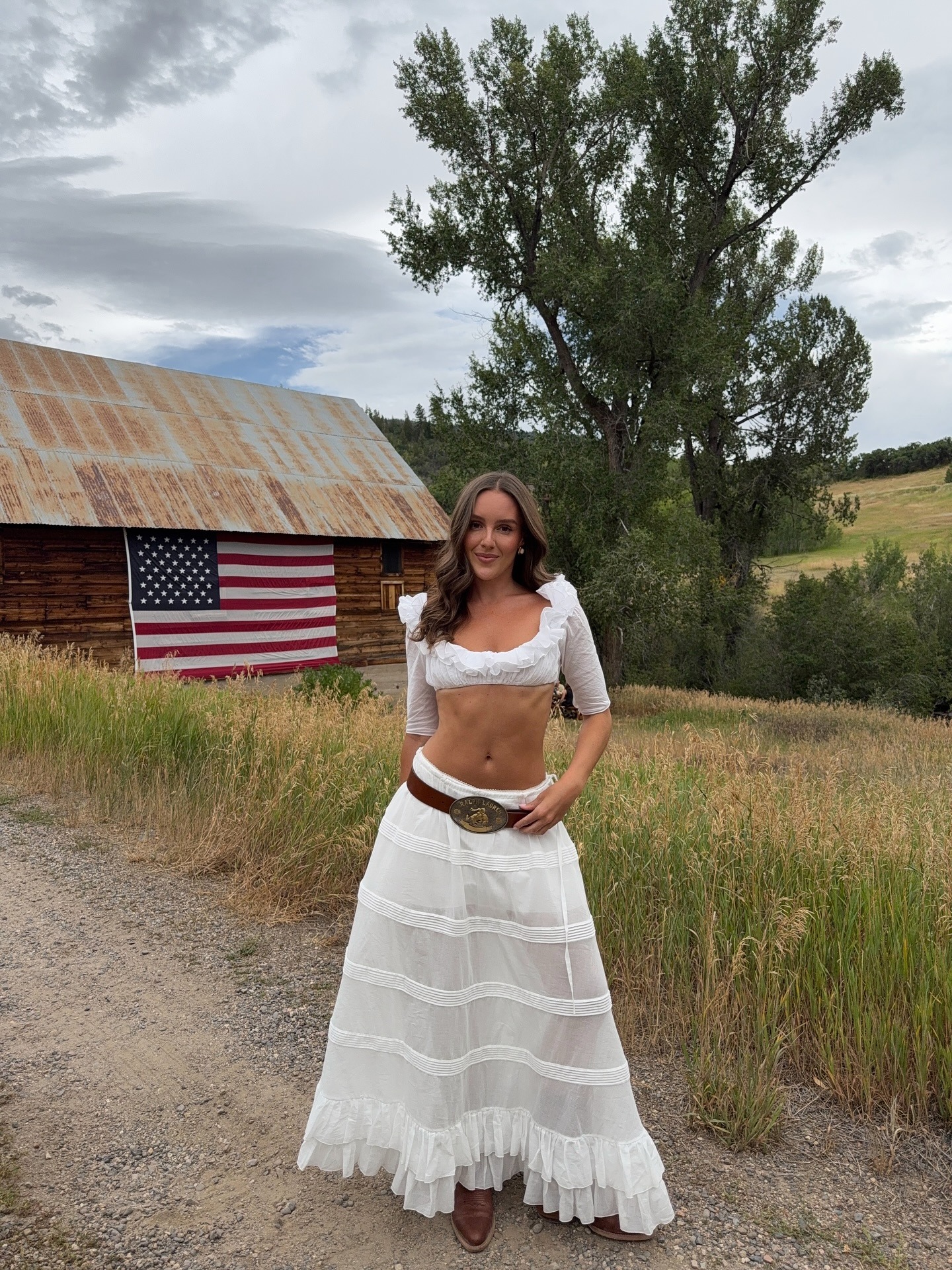 Peasant Blouse and Tiered Skirt: Classic Western Aesthetic Peasant Blouse and Tiered Skirt: Classic Western Aesthetic — Western Outfits 2027