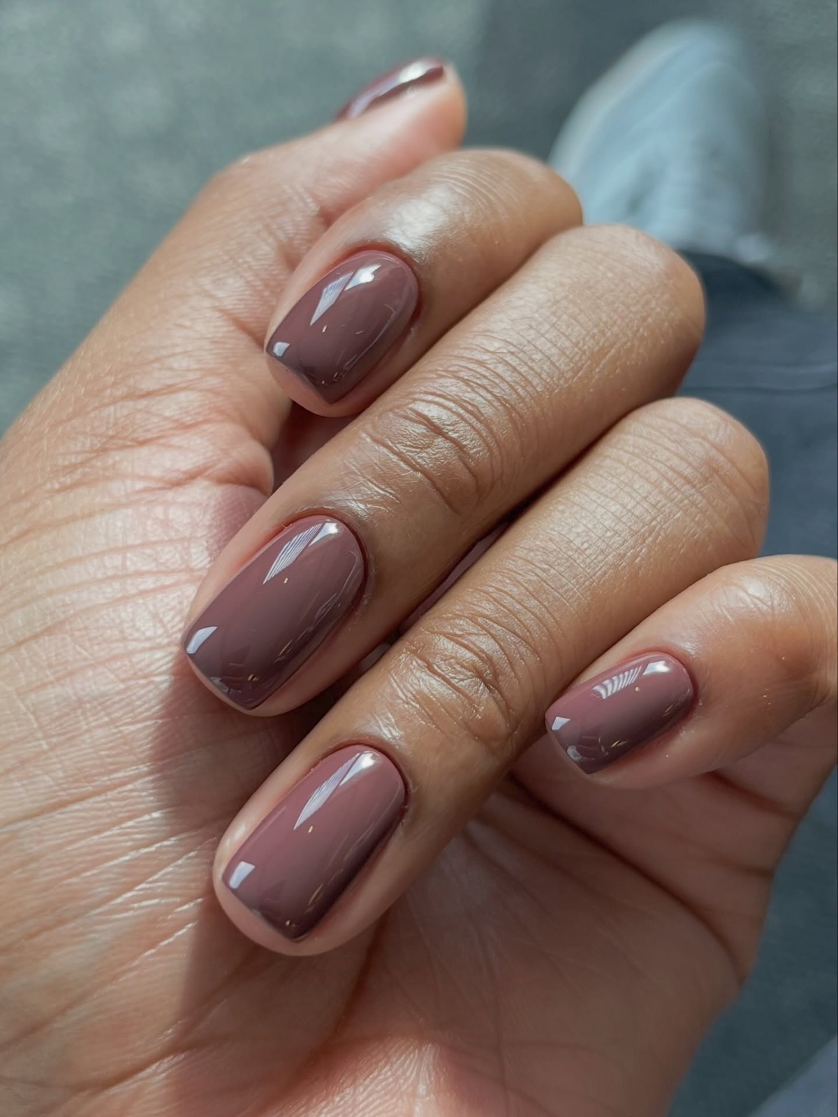 Solid Color Visual Idea Solid Color Visual Idea — Brown Nails 2027