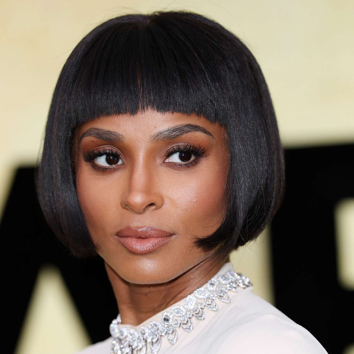 Sharp Black Bob Blunt Fringe Sharp Black Bob Blunt Fringe — Bob 2027 for Heart Face