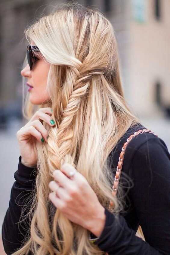 Shoulder Length Ash Blonde Fishtail Braid Shoulder Length Ash Blonde Fishtail Braid — Hairstyles 2027 for College