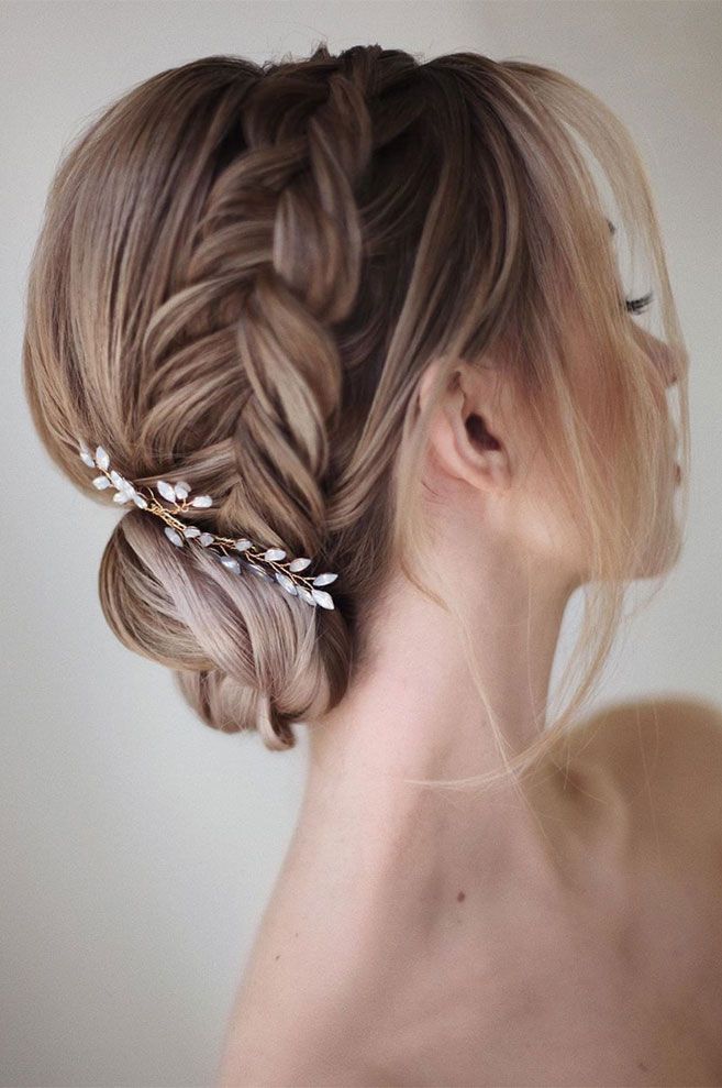 Ash Blonde Braided Updo Ash Blonde Braided Updo — Church Wedding Hairstyles 2027