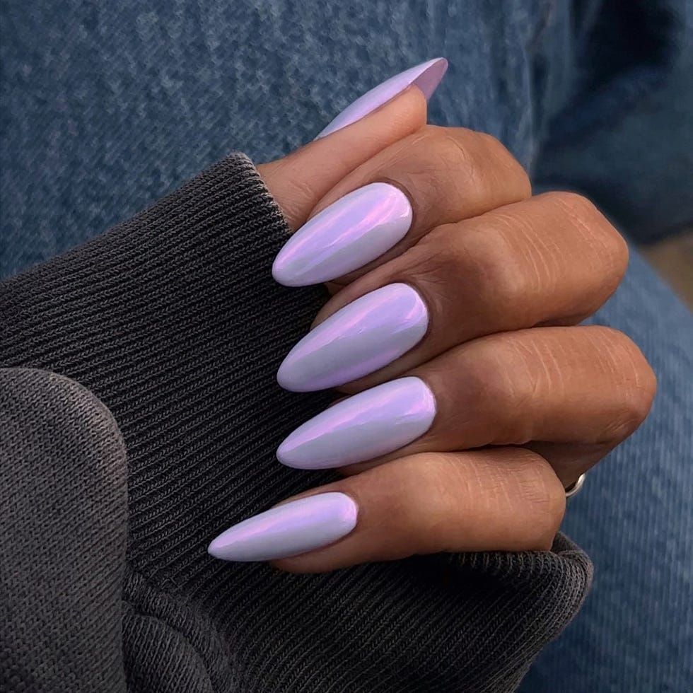 Iridescent Lavender Visual Idea — Lavender Nails 2027