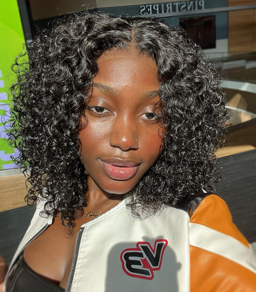 Curly Bob with Curtain Bangs Curly Bob with Curtain Bangs — Hairstyles 2027 for Black Women