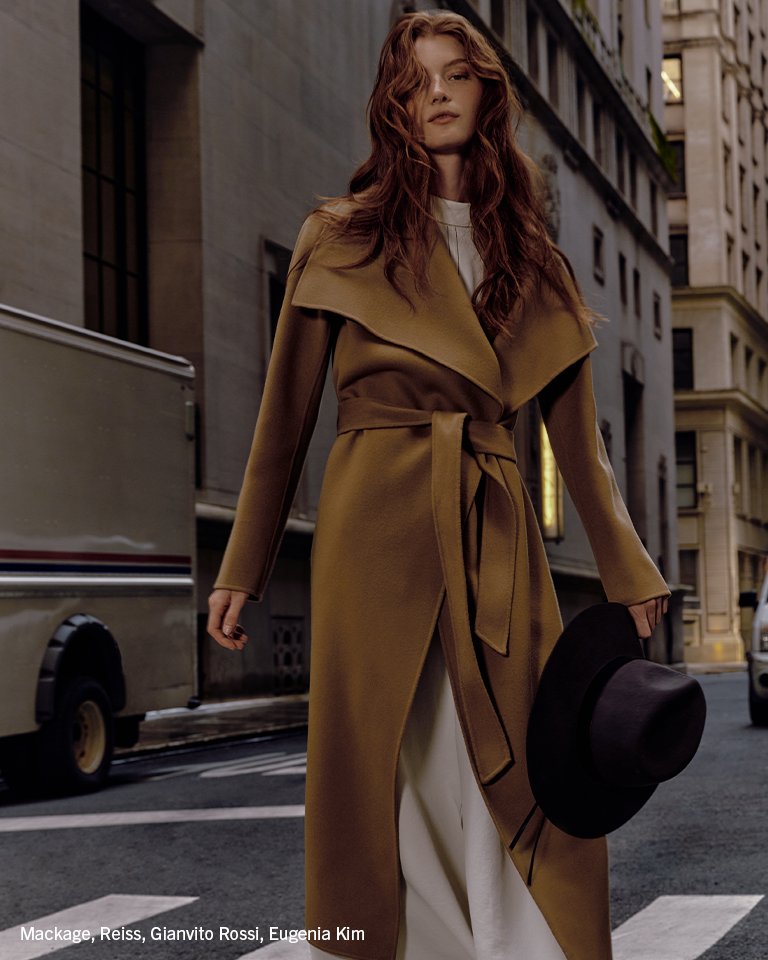 Camel Wrap Coat with Wide-Leg Trousers and Sneakers Camel Wrap Coat with Wide-Leg Trousers and Sneakers — Winter Outfits 2027 with Long Coat
