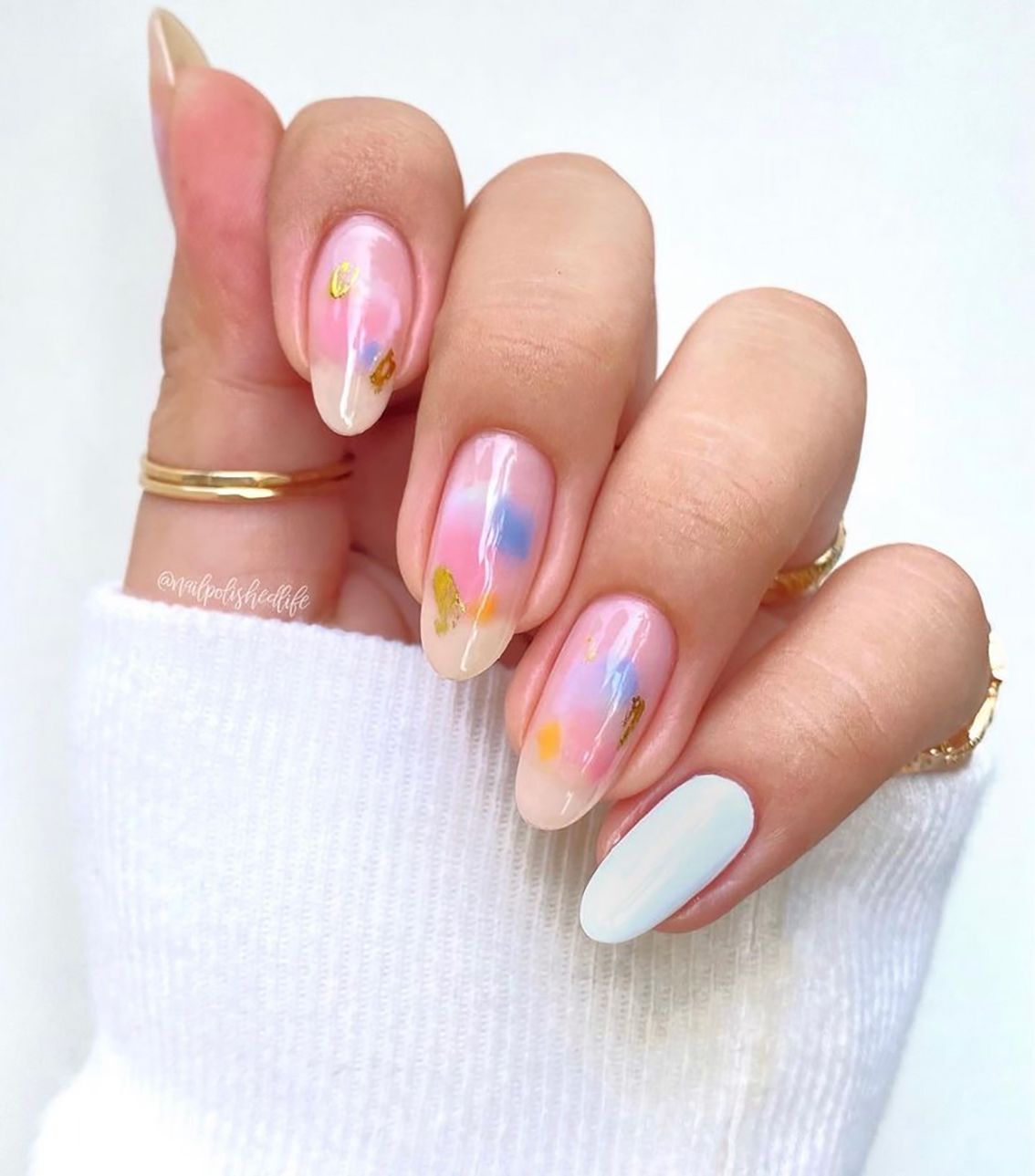 Sheer Watercolor Floral Splash Nails Sheer Watercolor Floral Splash Nails — Nail Art 2027 for Beginners