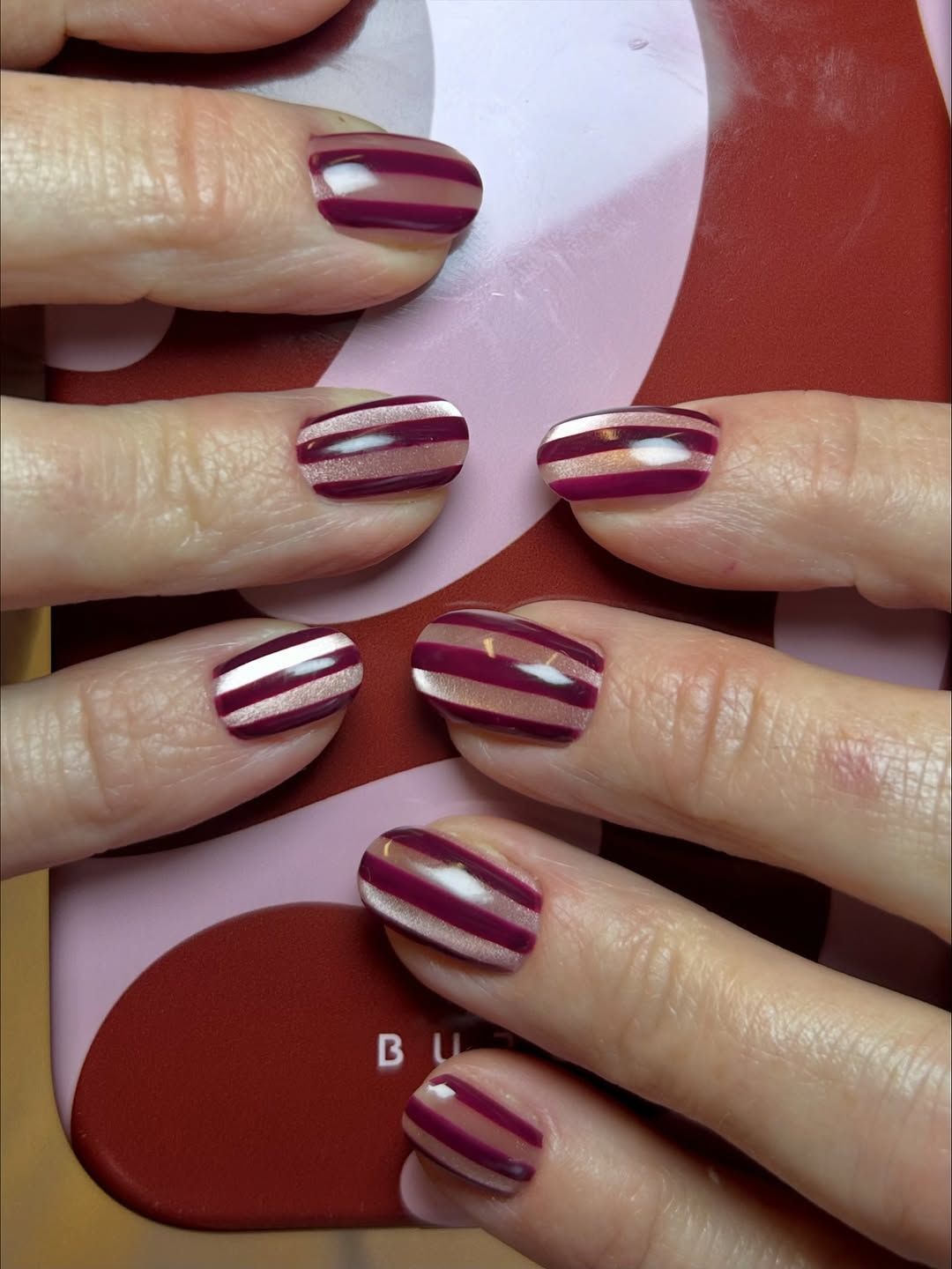 Diagonal Stripes On All Nails Visual Idea Diagonal Stripes On All Nails Visual Idea — Retail Nails 2027