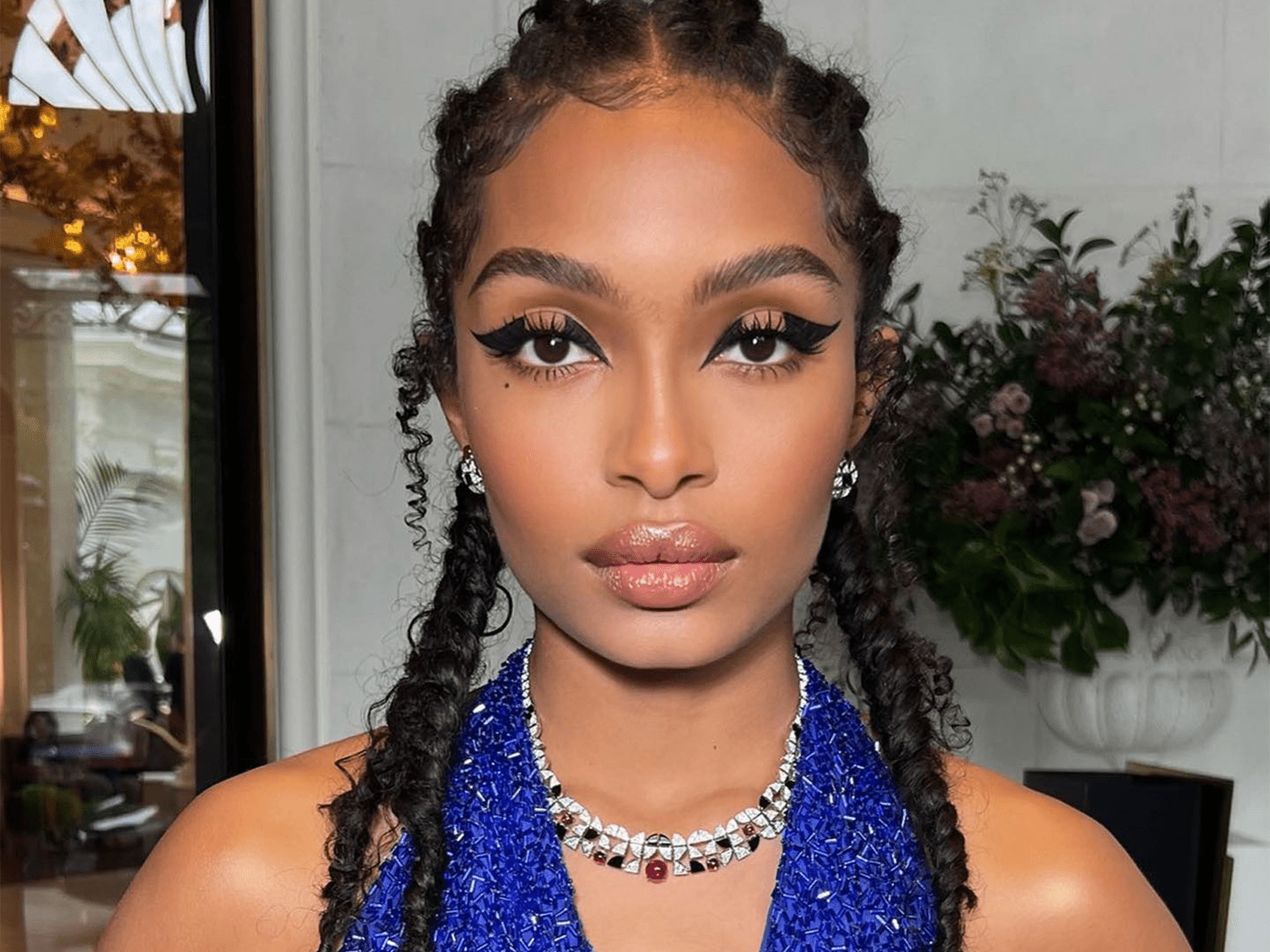Black Braids With Loose Curls — Vacation Hairstyles 2027