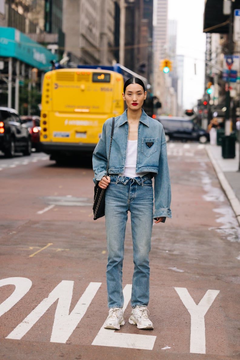 Casual Cool: Mom Jeans with Cropped Denim Jacket Casual Cool: Mom Jeans with Cropped Denim Jacket — Mom Outfits 2027