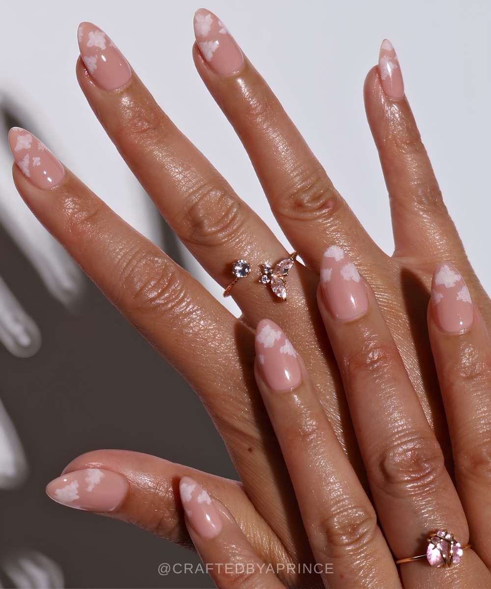 Long Almond Nude Pink Subtle Clouds Long Almond Nude Pink Subtle Clouds — Pink Cloud Nails 2027