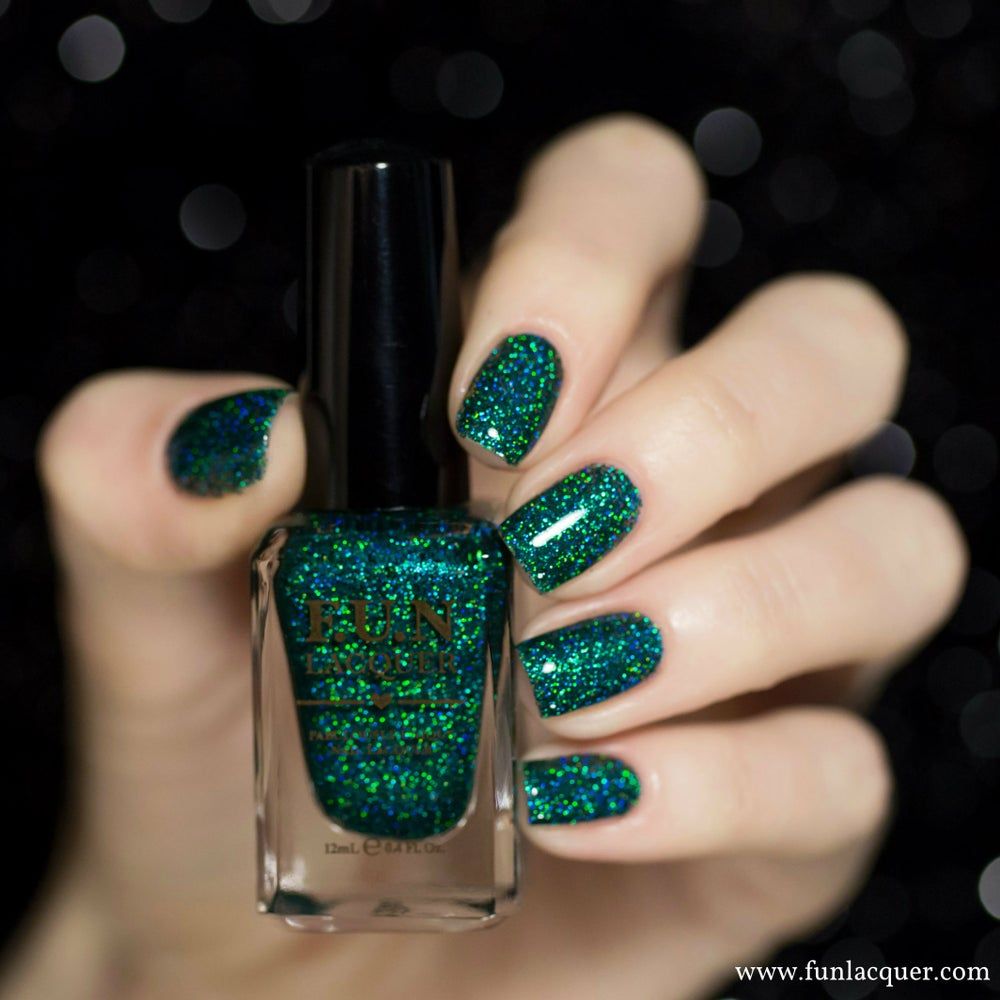 All-Over Glitter Visual Idea All-Over Glitter Visual Idea — Forest Green Nails 2027