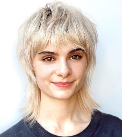 Medium Brown Shag With Full Bangs Medium Brown Shag With Full Bangs — Octopus Haircut 2027