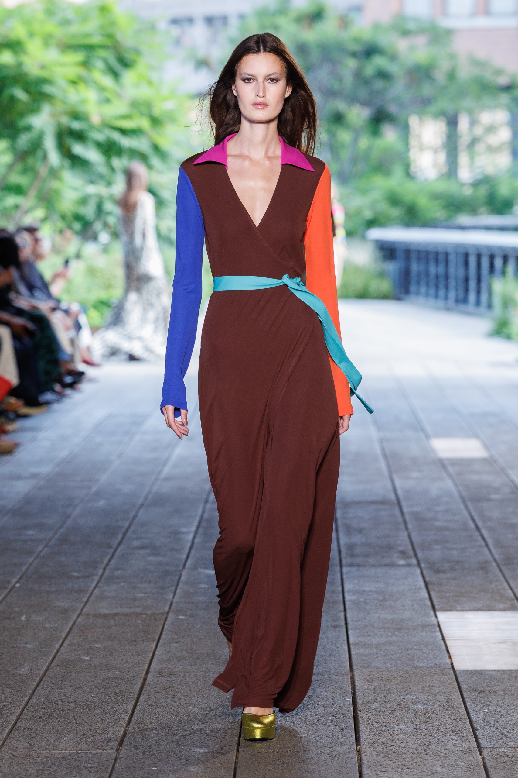 Color-Blocked Wrap Maxi Dress for Fashion Forward Looks — Wrap Dresses 2027