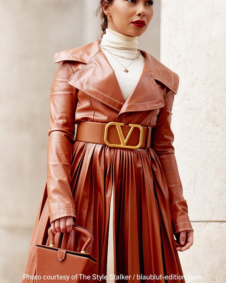 Trench Coat Chic with a V-Logo Statement Belt Trench Coat Chic with a V-Logo Statement Belt — Statement Belt Outfits 2027