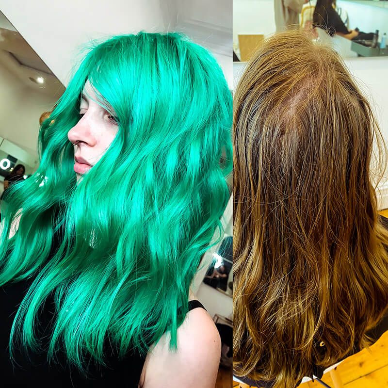 Vibrant Green Visual Idea — Green and Blonde Hair 2027