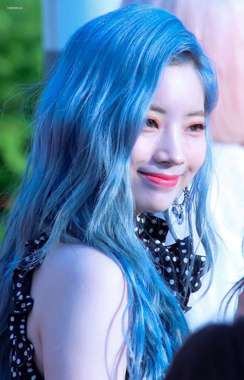 Long Wavy Hair in Vibrant Bright Blue Long Wavy Hair in Vibrant Bright Blue — Sky Blue Hair 2027