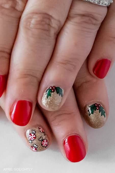 Clean Lines Detailed Art Visual Idea — Christmas Sweater Nails 2026