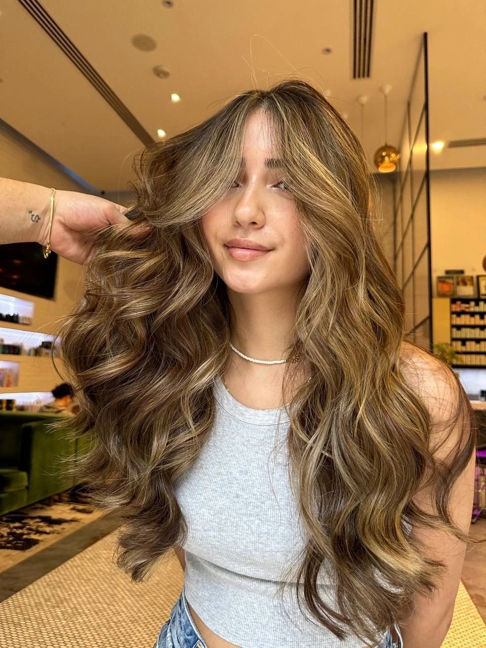 Face-Framing Layers Visual Idea — Balayage on Dark Brown Hair 2027