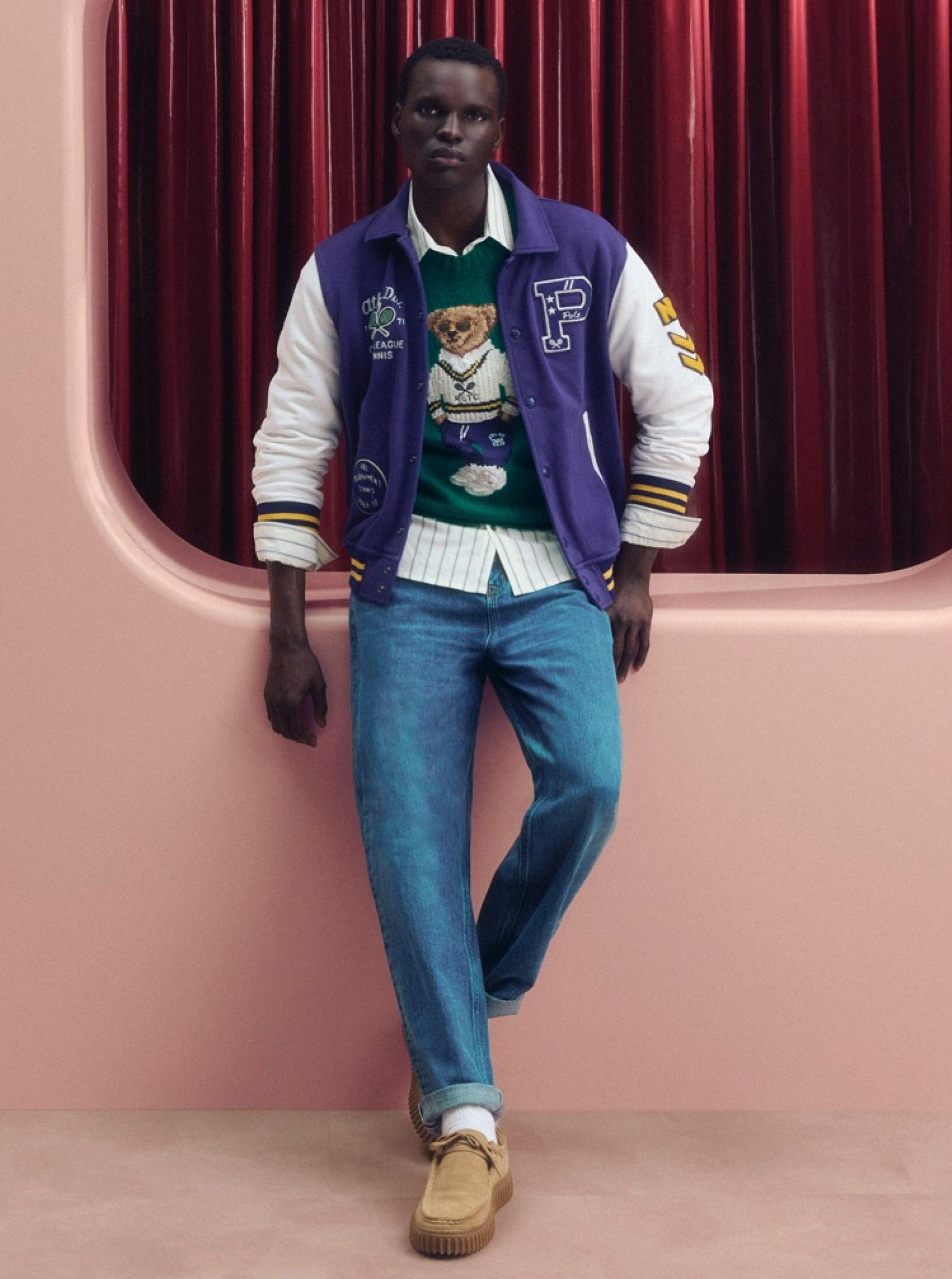 Varsity Jacket and Teddy Bear Sweater: Playful Preppy Statement Varsity Jacket and Teddy Bear Sweater: Playful Preppy Statement — Preppy Spring Outfits 2027