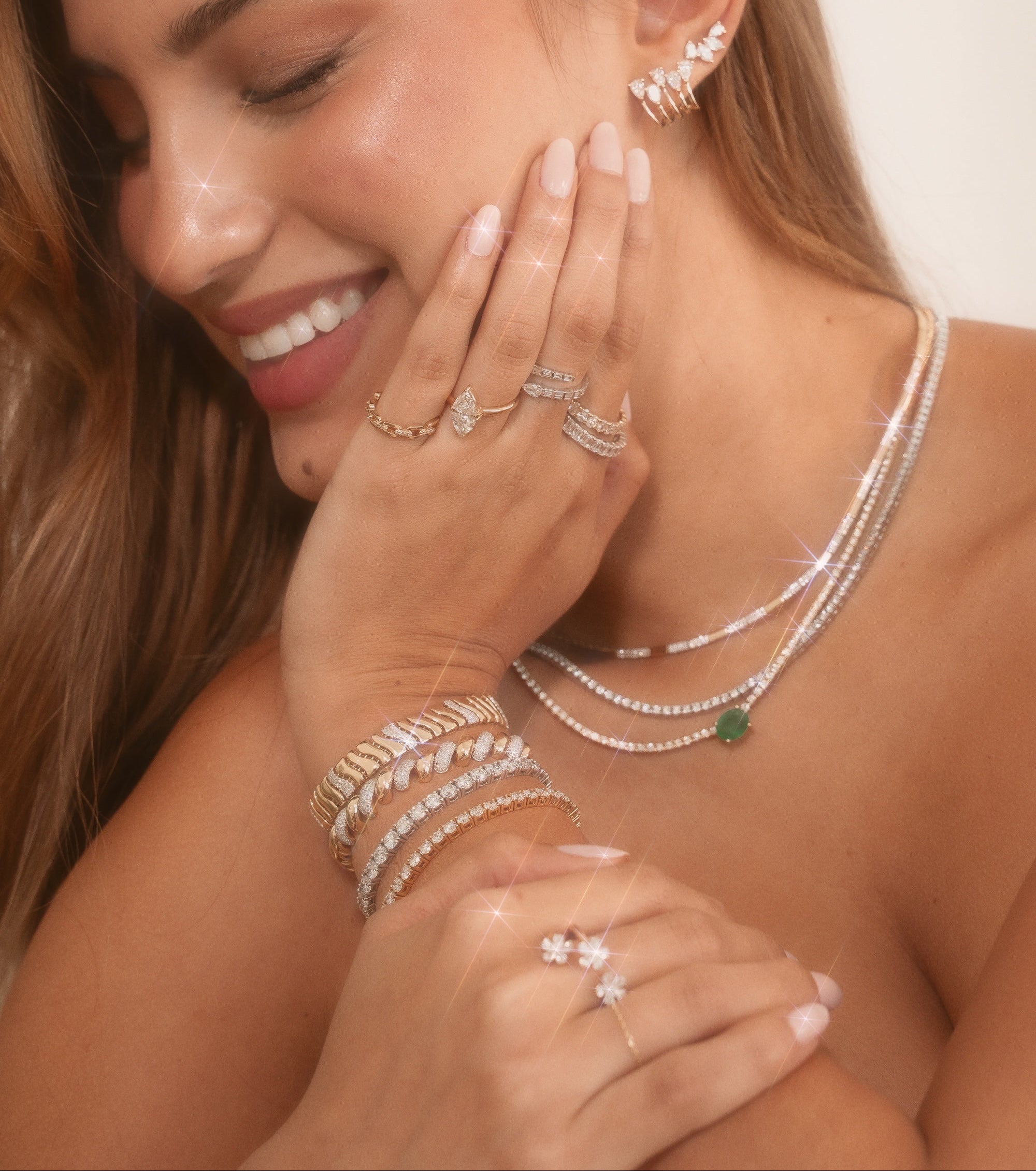 Dazzling Decadence: Layered Diamonds and Emeralds — Jewelry Trends 2027