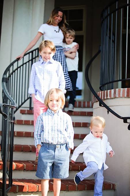 Gingham Coordination: Blue, White, and Pink for a Classic Family Photo — Easter Family Photo Outfits 2027