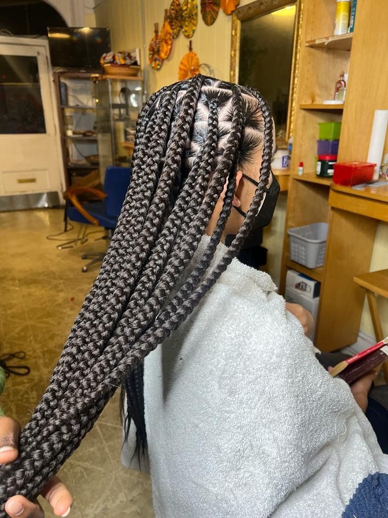 Waist-Length Visual Idea — Long Knotless Braids 2027