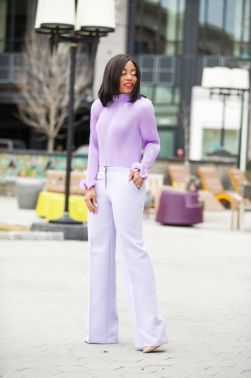 Monochromatic Lavender Set for Sophisticated Daytime Wear Lavender Outfits 2027