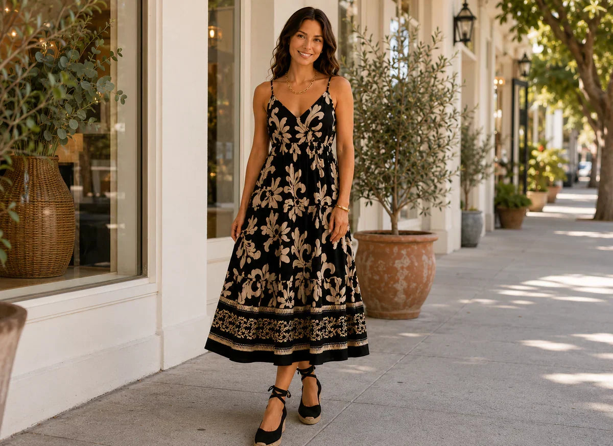 Floral Print Midi Dress: Effortless Summer Charm Floral Print Midi Dress: Effortless Summer Charm — Summer Outfits 2027