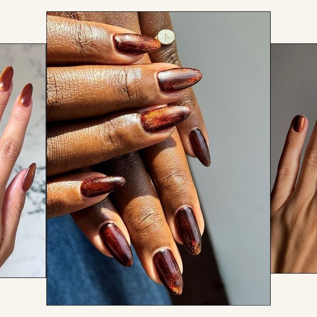 Metallic Glossy Visual Idea Metallic Glossy Visual Idea — Brown Nails 2027