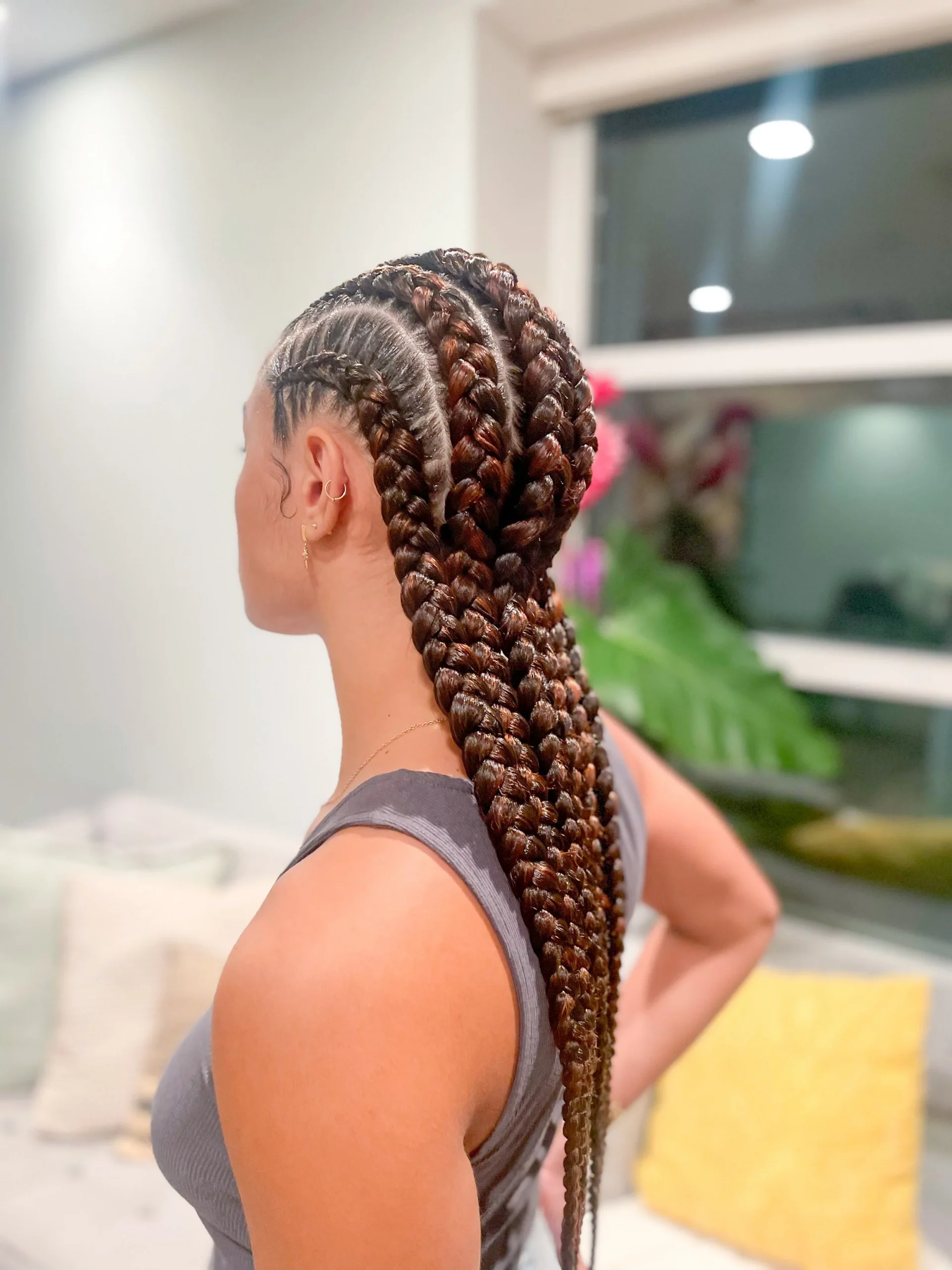 Feed-In Cornrows With Auburn Dimension Feed-In Cornrows With Auburn Dimension — Summer Cornrows 2027