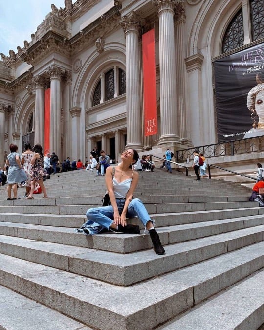 Denim and Silk for a Casual Chic Museum Day Denim and Silk for a Casual Chic Museum Day — Museum Outfits 2027