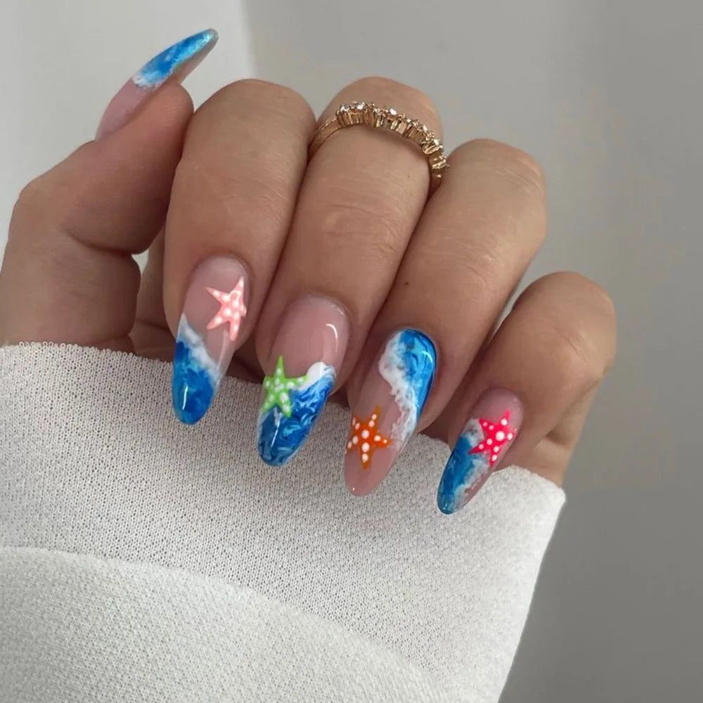 Glossy With 3D Elements Visual Idea — Coastal Nails 2027