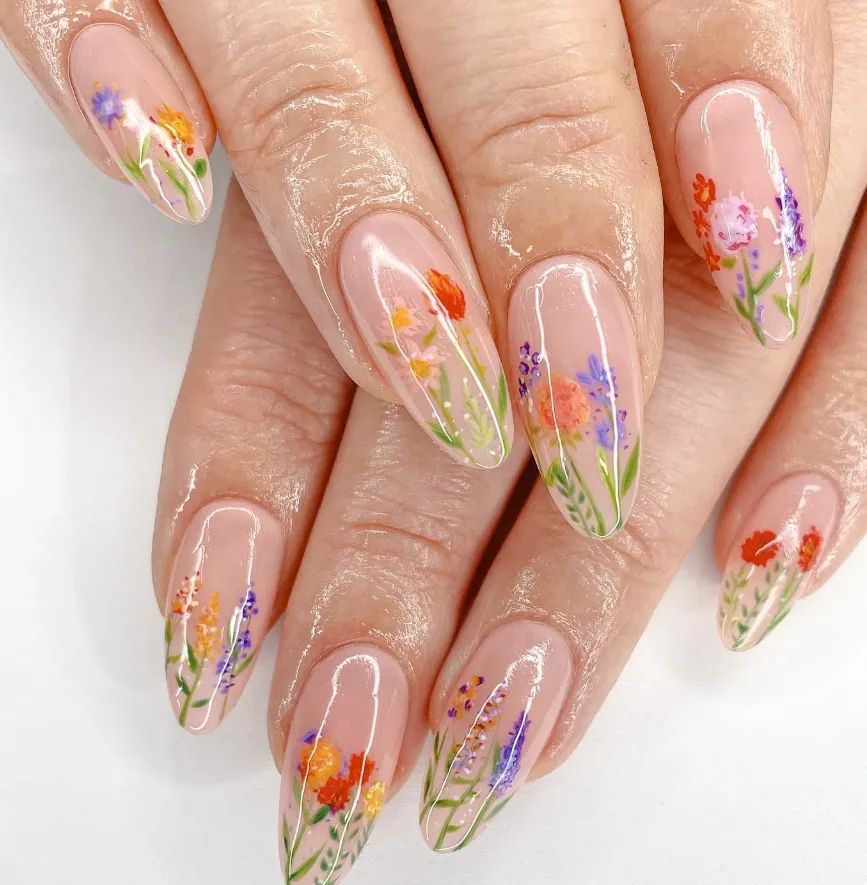 Poppy and Lavender Sprigs Poppy and Lavender Sprigs — Wildflower Nails 2027