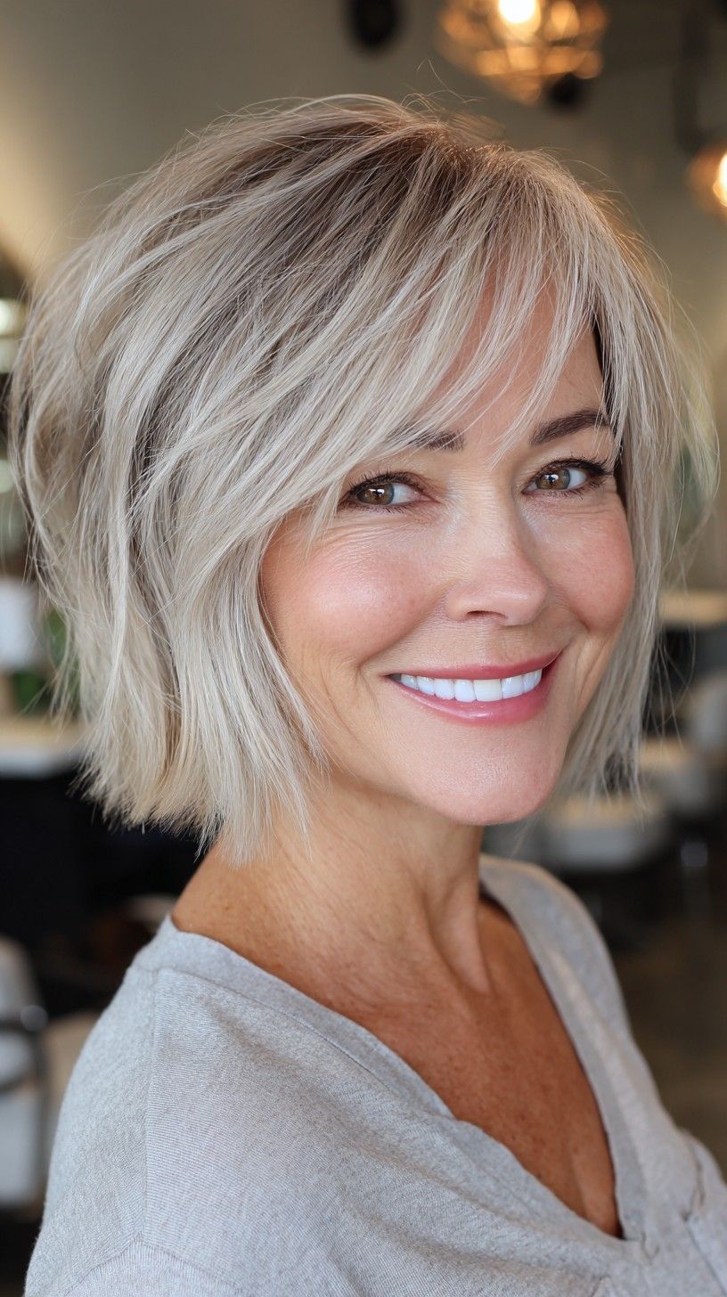Chin Visual Idea — Chunky Highlights Bob 2027