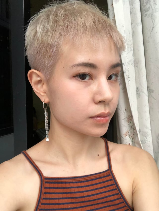 Short Textured Visual Idea Short Textured Visual Idea — Blonde Pixie 2027