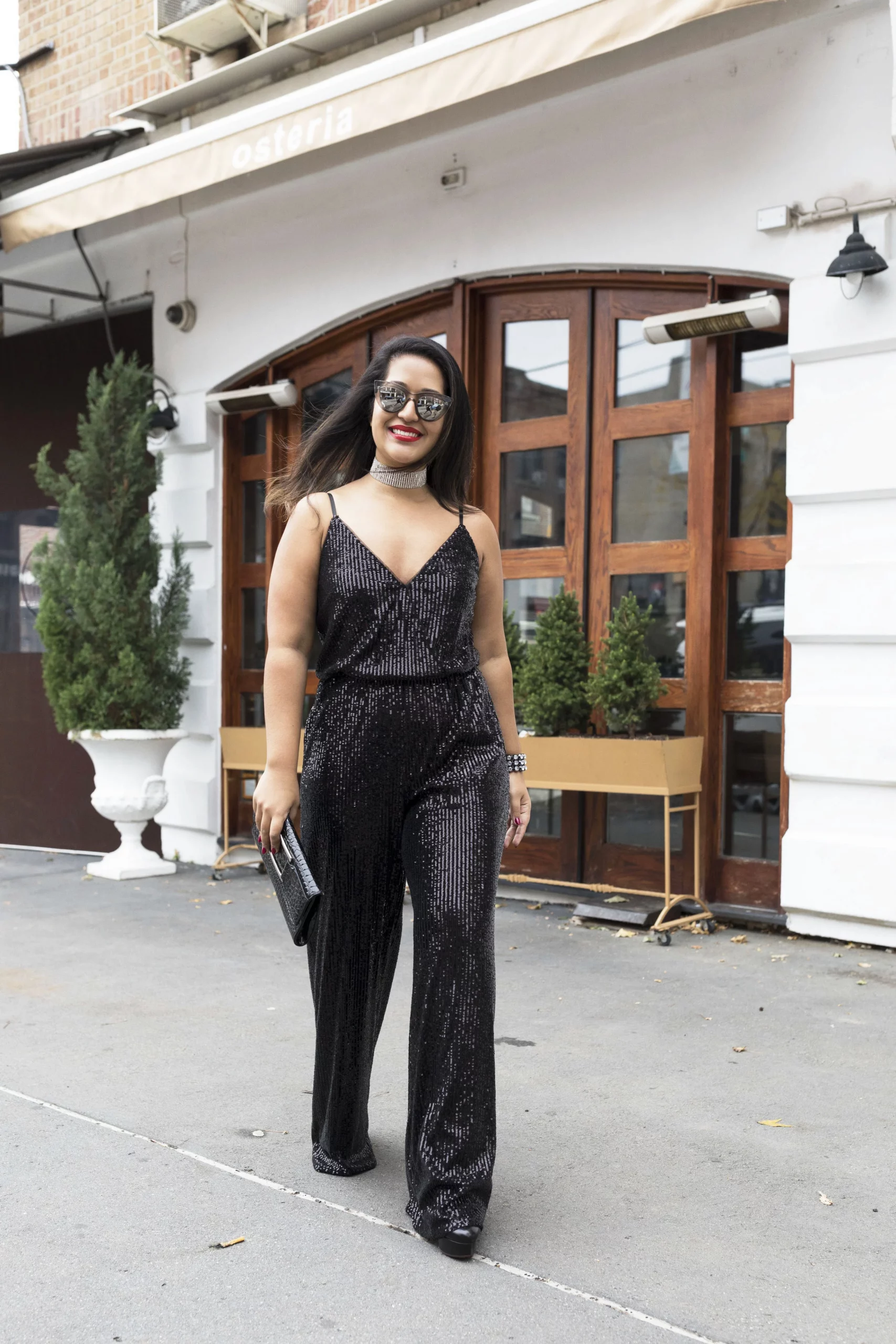 Black Sequin Wide-Leg Jumpsuit for a Chic NYE Ensemble Black Sequin Wide-Leg Jumpsuit for a Chic NYE Ensemble — Sequin New Years Eve Outfits 2027