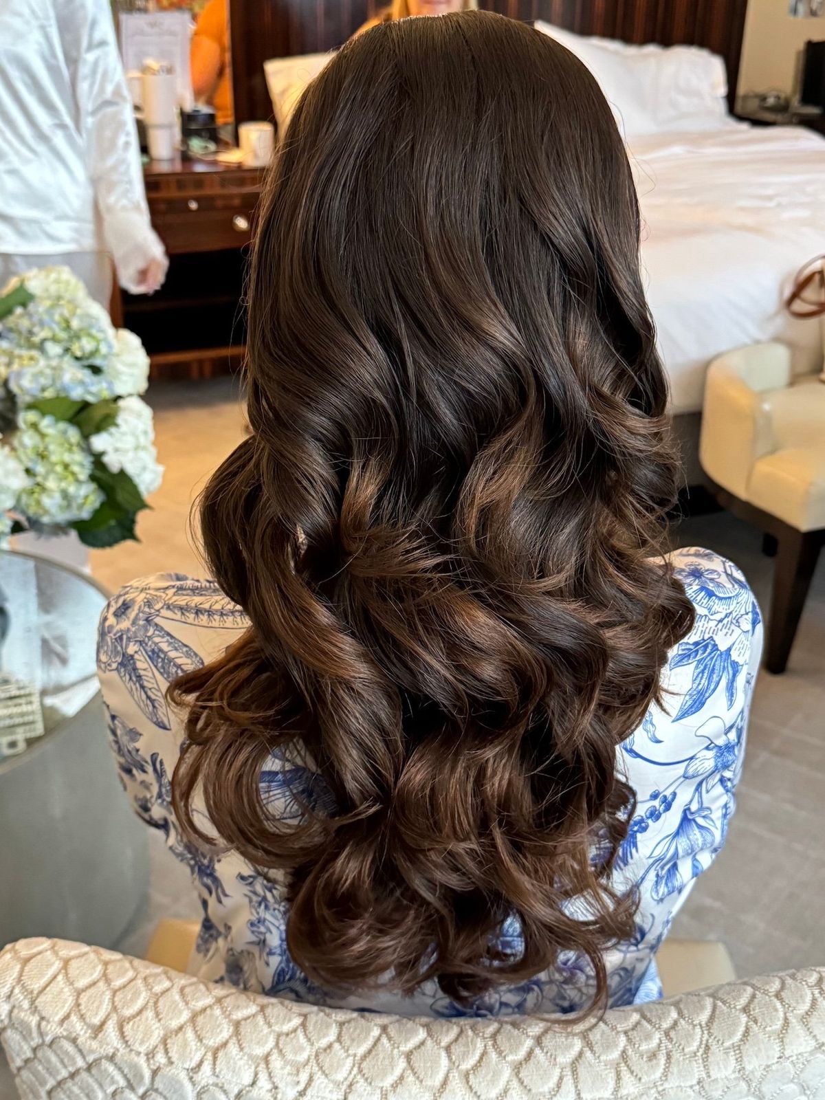 Dark Brown Soft Curls Down Dark Brown Soft Curls Down — Bridal Hair Down 2027