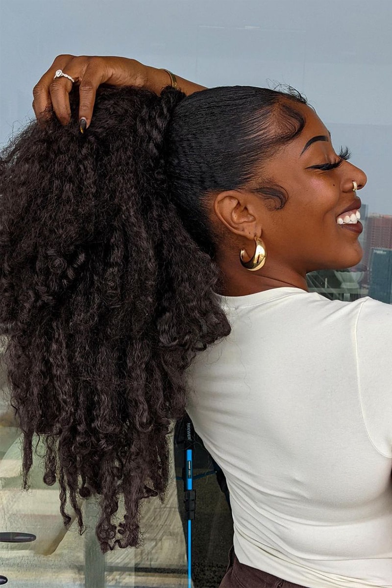 High Ponytail With Baby Hairs High Ponytail With Baby Hairs — 4C Hairstyles 2027