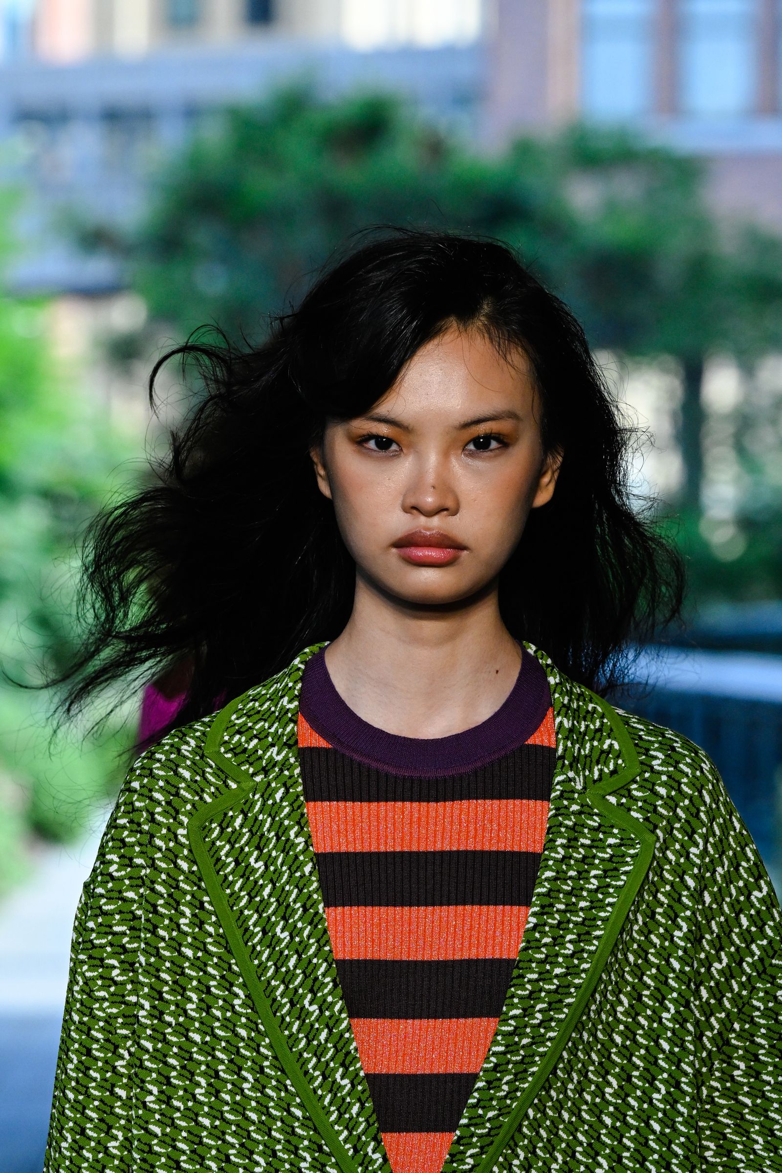 Bold Statement: Layered Patterned Jacket and Sweater Bold Statement: Layered Patterned Jacket and Sweater — Summer Outfits 2027 for Teens