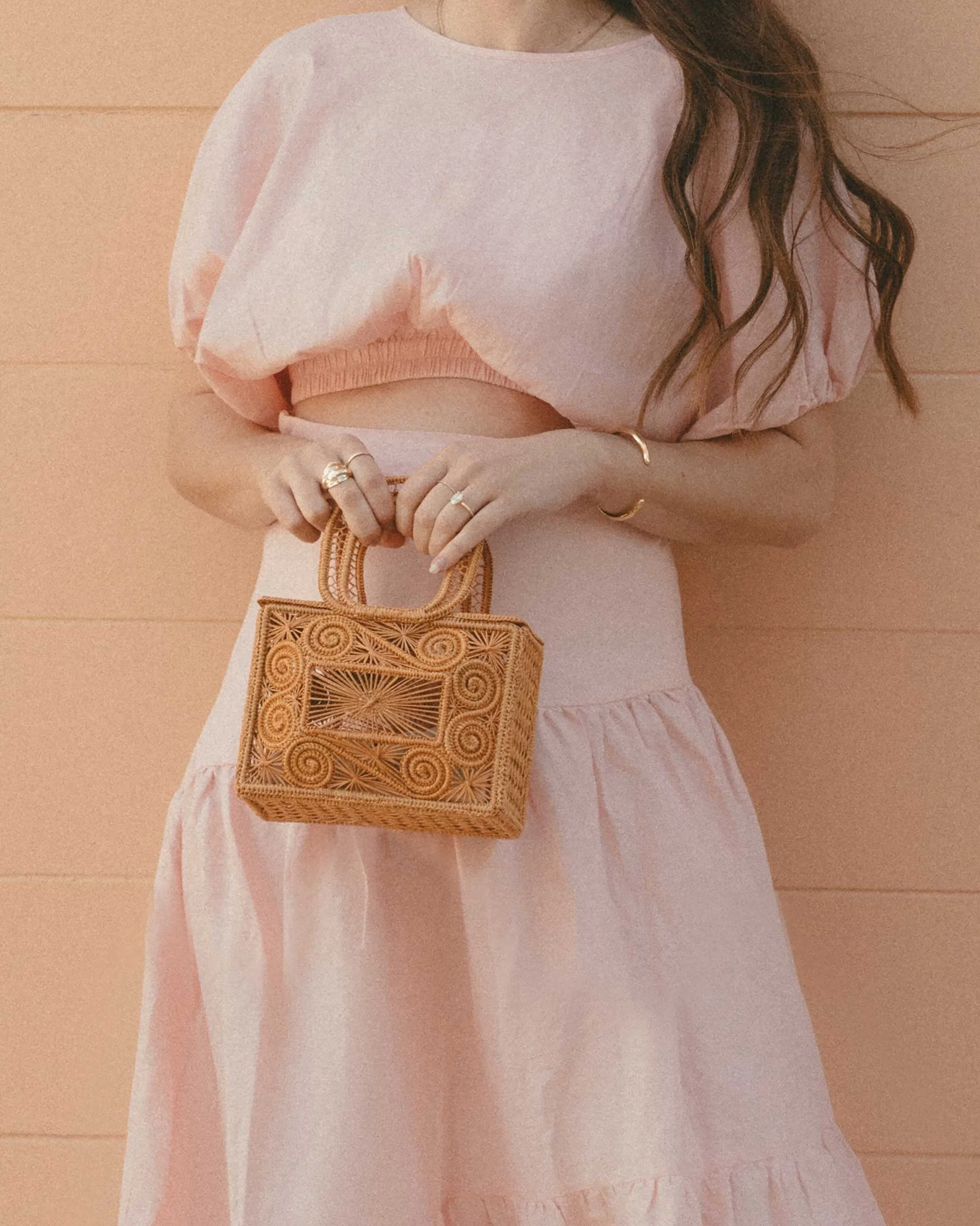 Pink Tiered Midi Skirt for Spring Outing — Tiered Skirt Outfits 2027